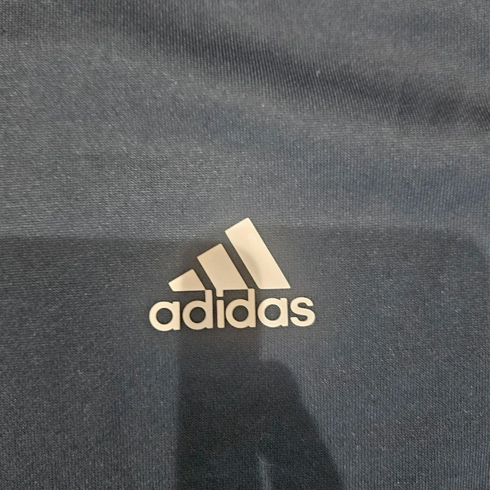 Adidas Golf Track Jacket Mens 2XL Navy Blue Full Zip 3-Stripe Logo